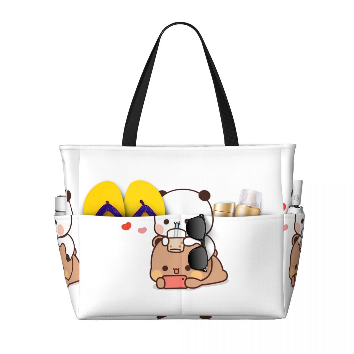 Yoga Fitness Tote - Bear And Panda Bubu Dudu Balloon