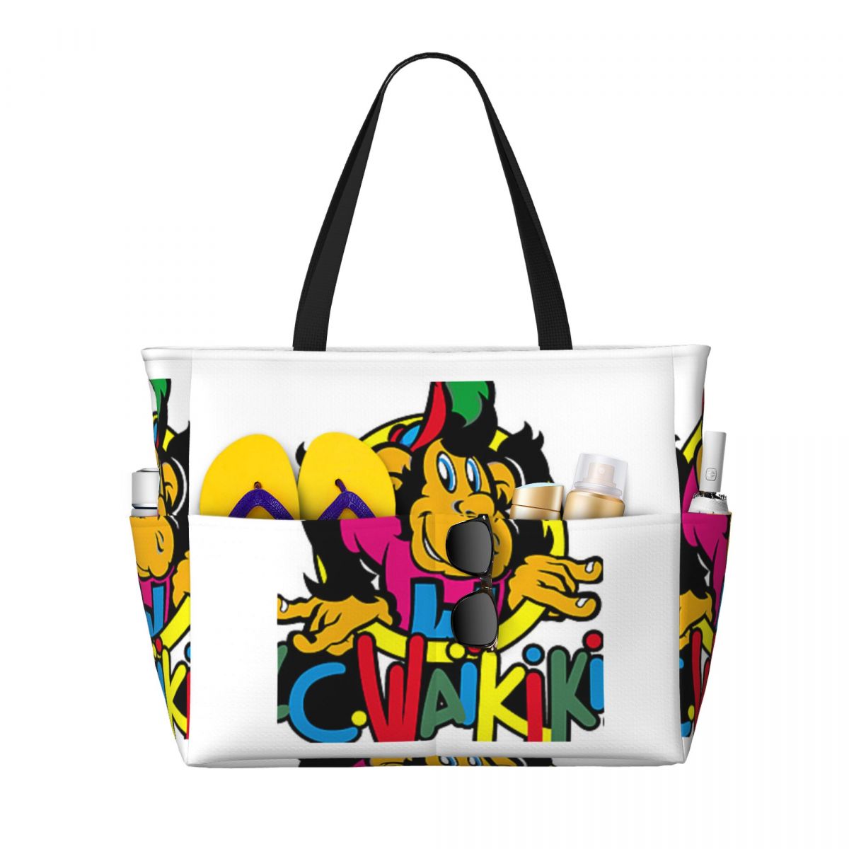 Yoga Fitness Tote - Monkey Lc Waikiki Singe Beach Tote