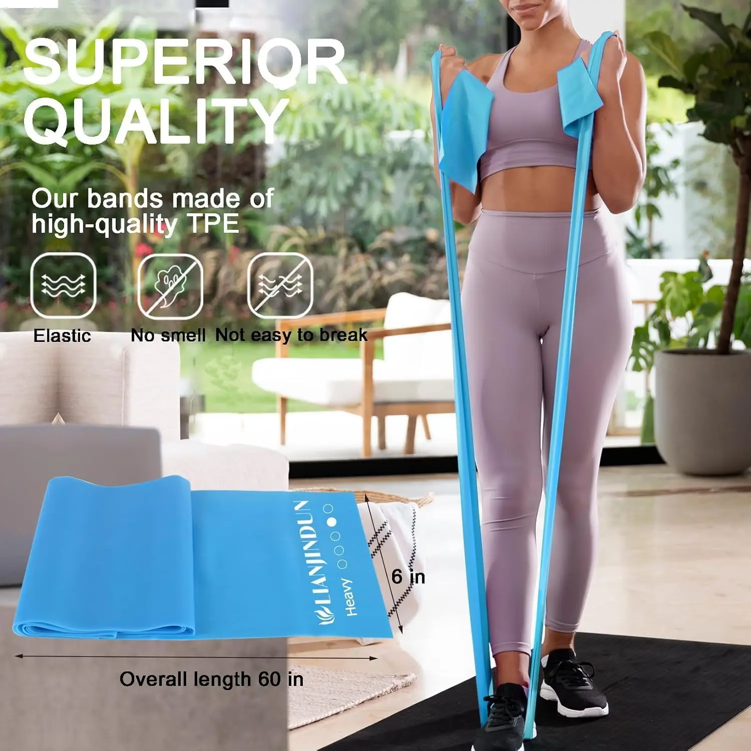 5 Pcs Latex-Free Resistance Ba - Yoga Fitness Resistance Band recensie en prijs