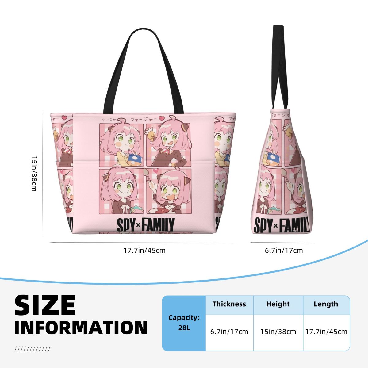Spy X Family Anya Forger Beach - Yoga Fitness Tote recensie en prijs