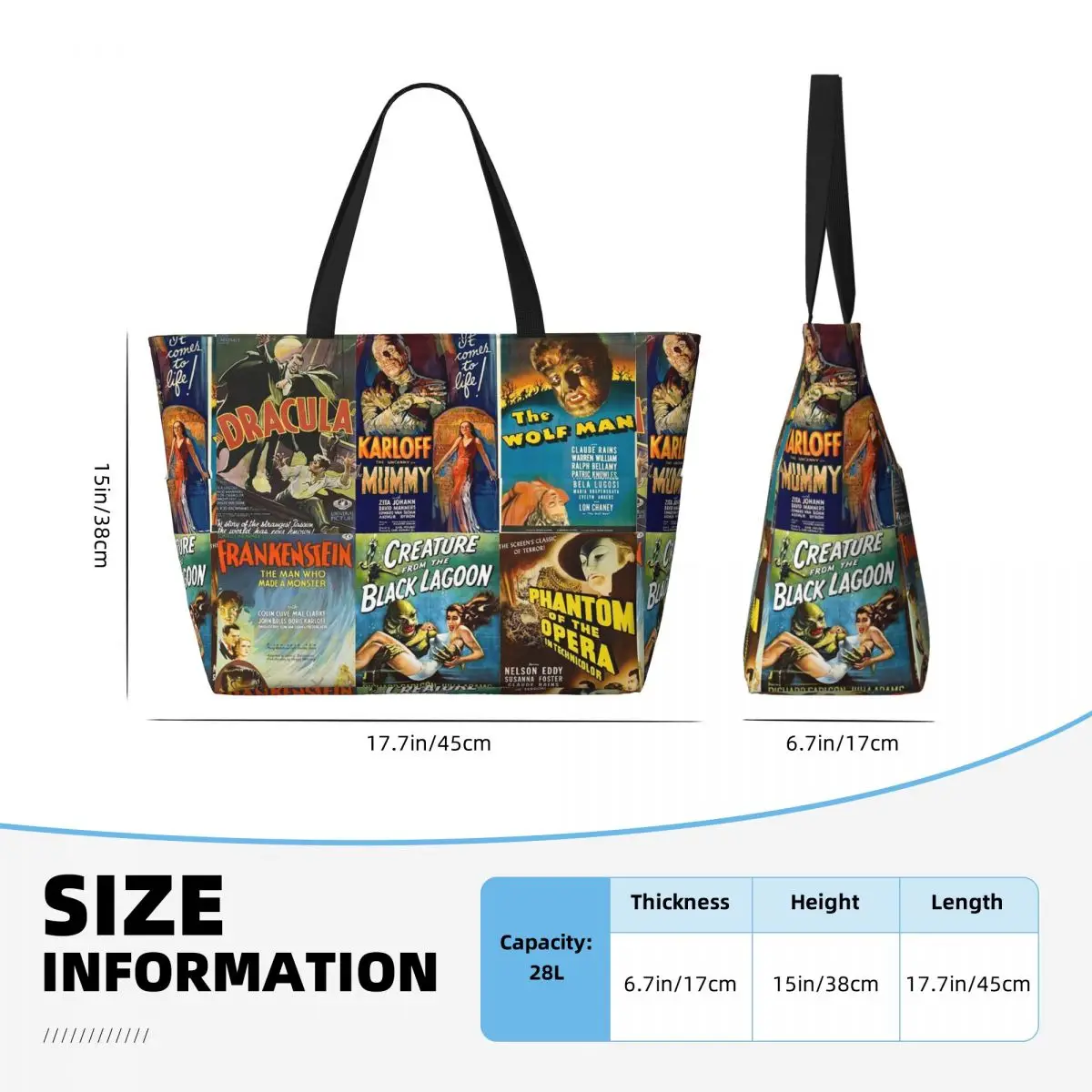 Universal Monsters Beach Tote  - Yoga Fitness Tote recensie en prijs