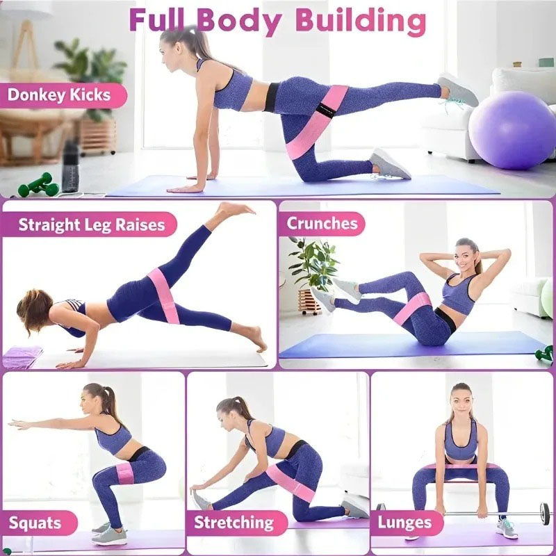 3Pcs Fabric Resistance Hip Boo - Yoga Fitness Resistance Band recensie en prijs