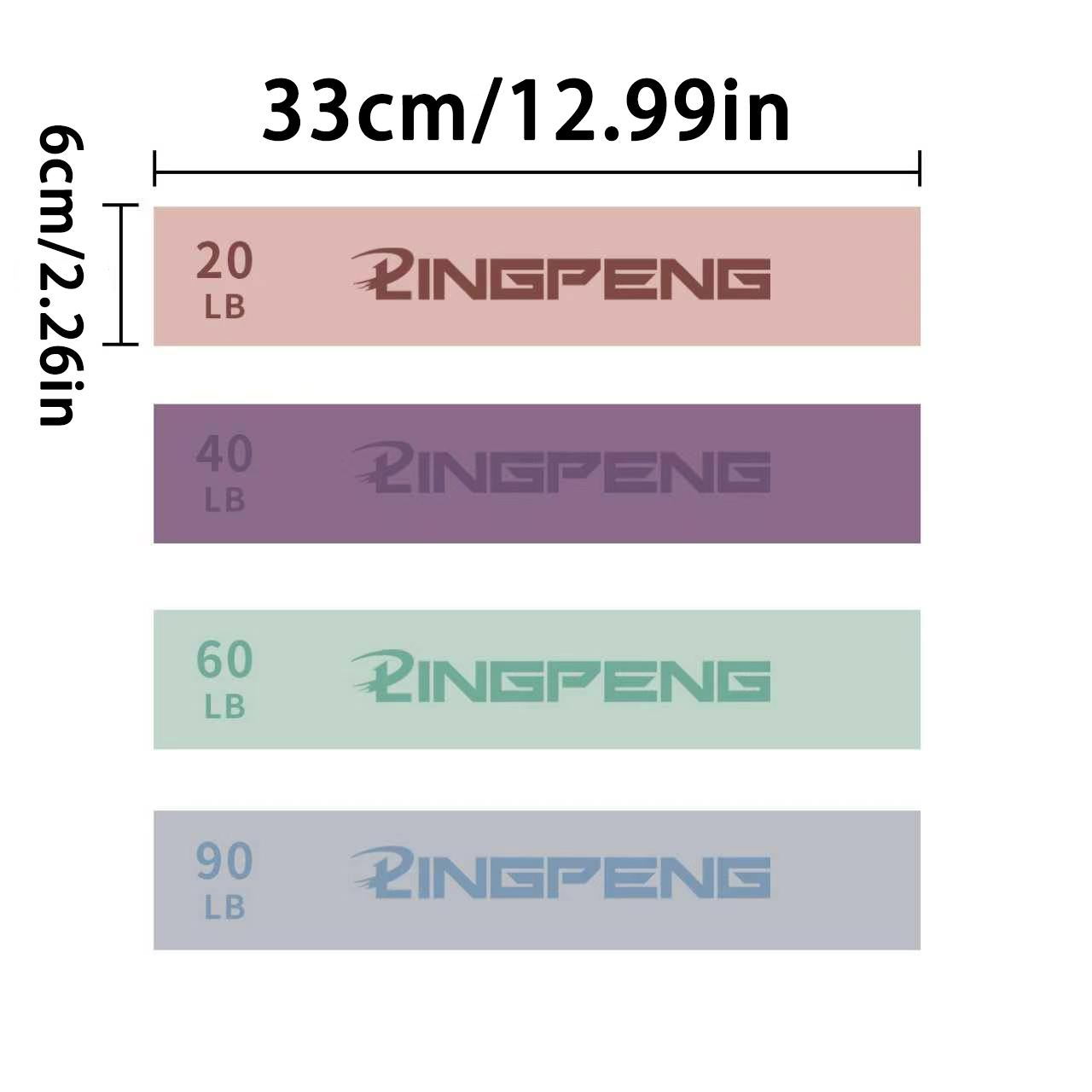 20-90LBS Fabric Elastic Band F - Yoga Fitness Resistance Band recensie en prijs