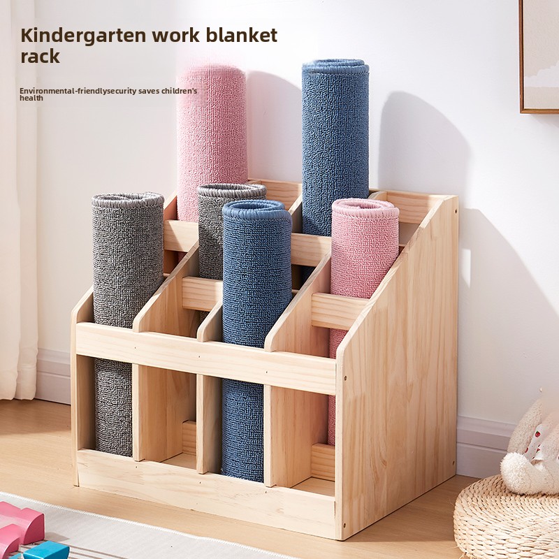 Solid Wood Floor Storage Rack  - Yoga Fitness Gear recensie en prijs