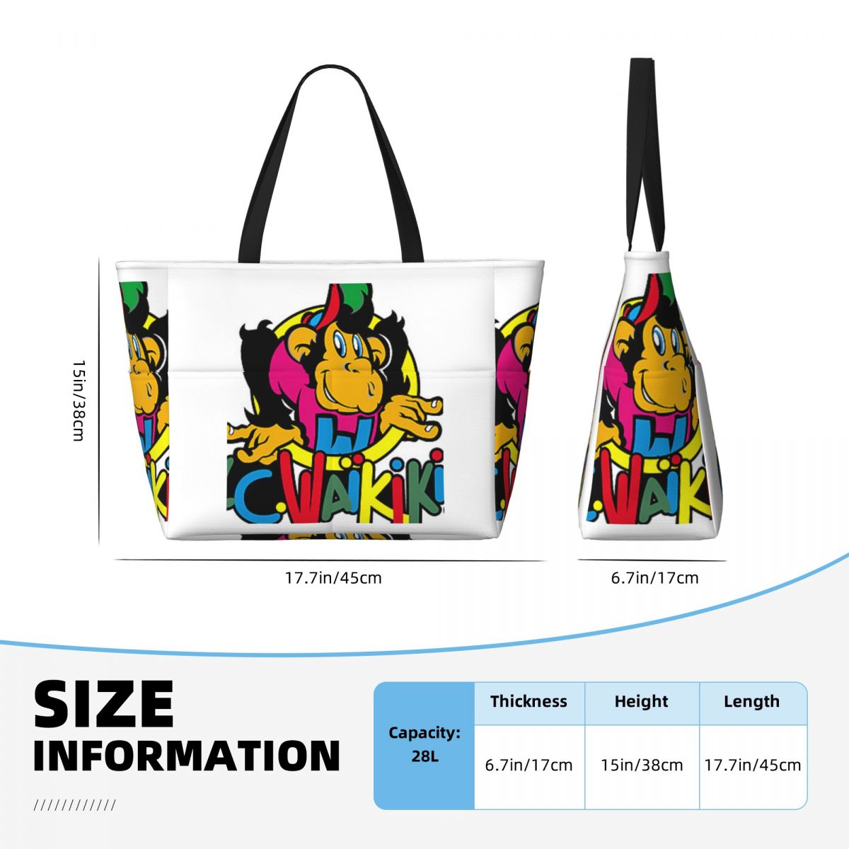 Monkey Lc Waikiki Singe Beach  - Yoga Fitness Tote recensie en prijs