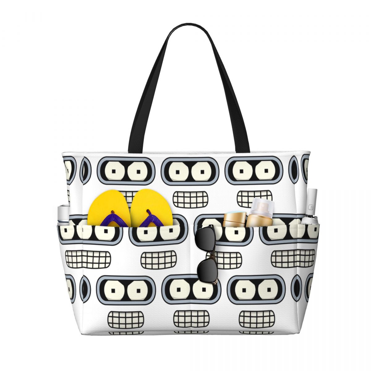 Bender's Face Beach Tote Bag S - Yoga Fitness Tote recensie en prijs