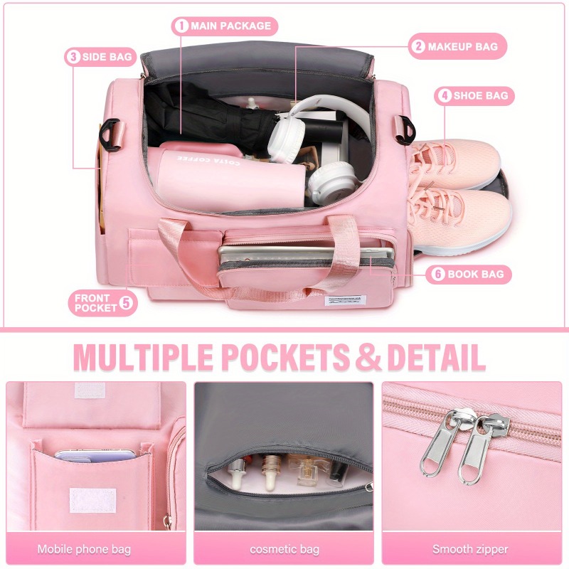 Large Capacity Travel Duffel B - Yoga Fitness Tote recensie en prijs