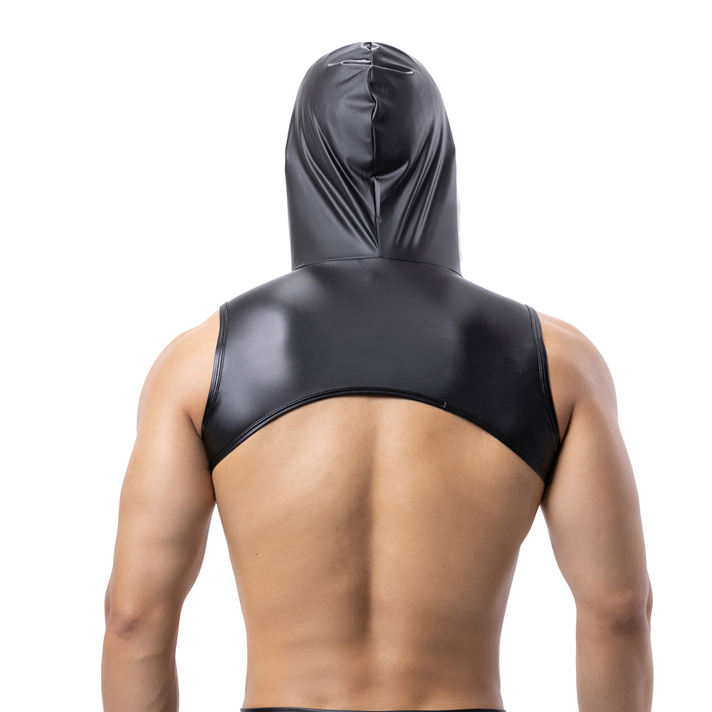 Men Faux Leather Hooded Fitnes - Gymnastics Rings recensie en prijs