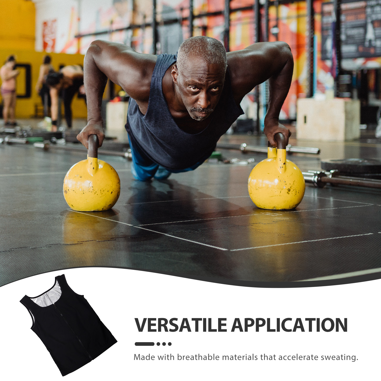 Mens Zip Up Sweat Vest Workout - Yoga Fitness Gear recensie en prijs