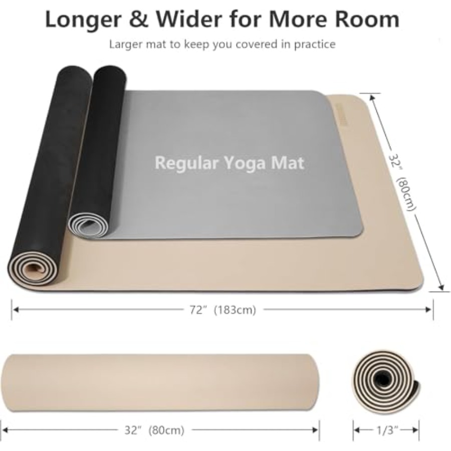 Wide Yoga Mat-80cm Non Slip Ex - Yoga Fitness Resiliation recensie en prijs