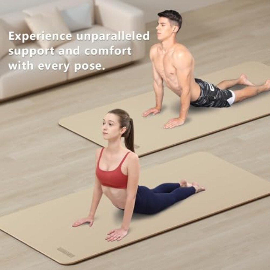 Wide Yoga Mat-80cm Non Slip Ex - Yoga Fitness Resiliation recensie en prijs