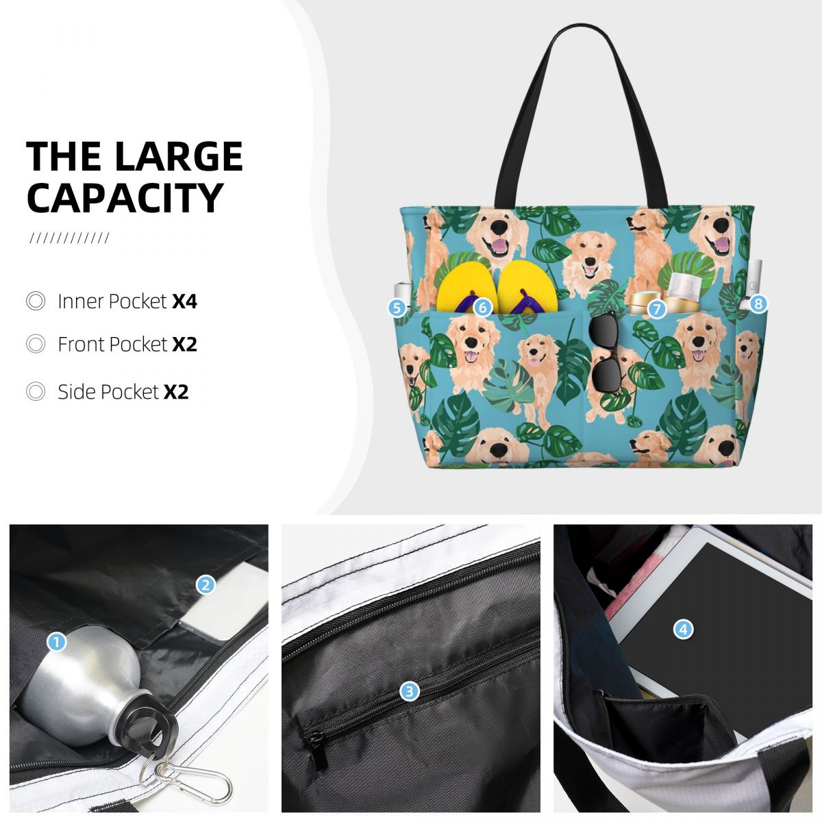 Golden Labrador Retriever Dog  - Yoga Fitness Tote recensie en prijs