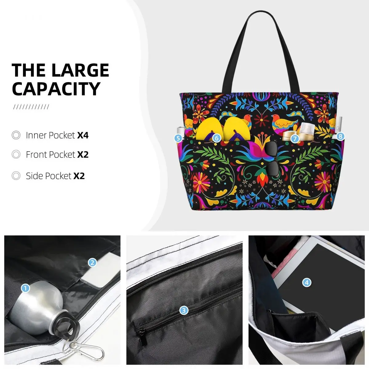 Mexican Flowers And Birds Beac - Yoga Fitness Tote recensie en prijs