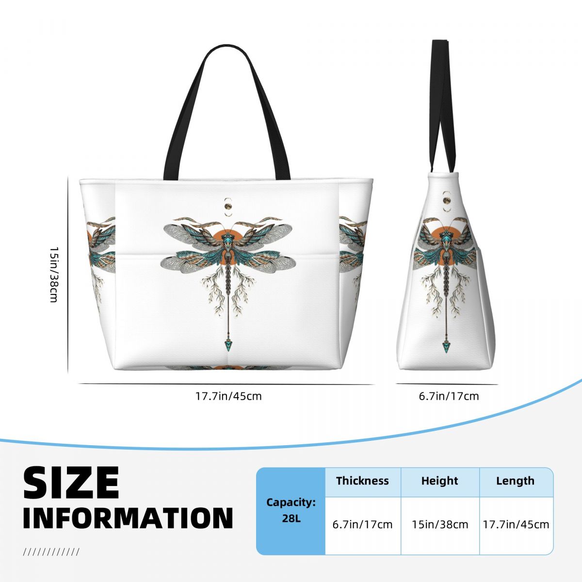 Dragon Fly Tattoo Beach Tote B - Yoga Fitness Tote recensie en prijs