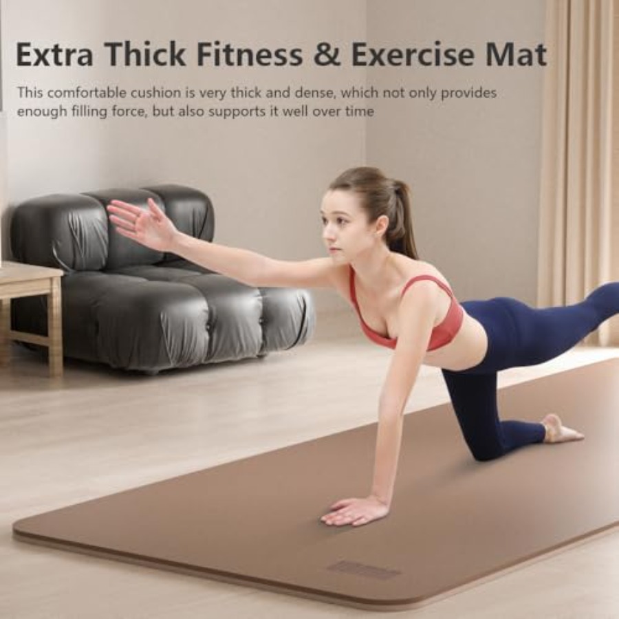 Wide Yoga Mat 80cm Non Slip Ex - Yoga Fitness Resiliation recensie en prijs