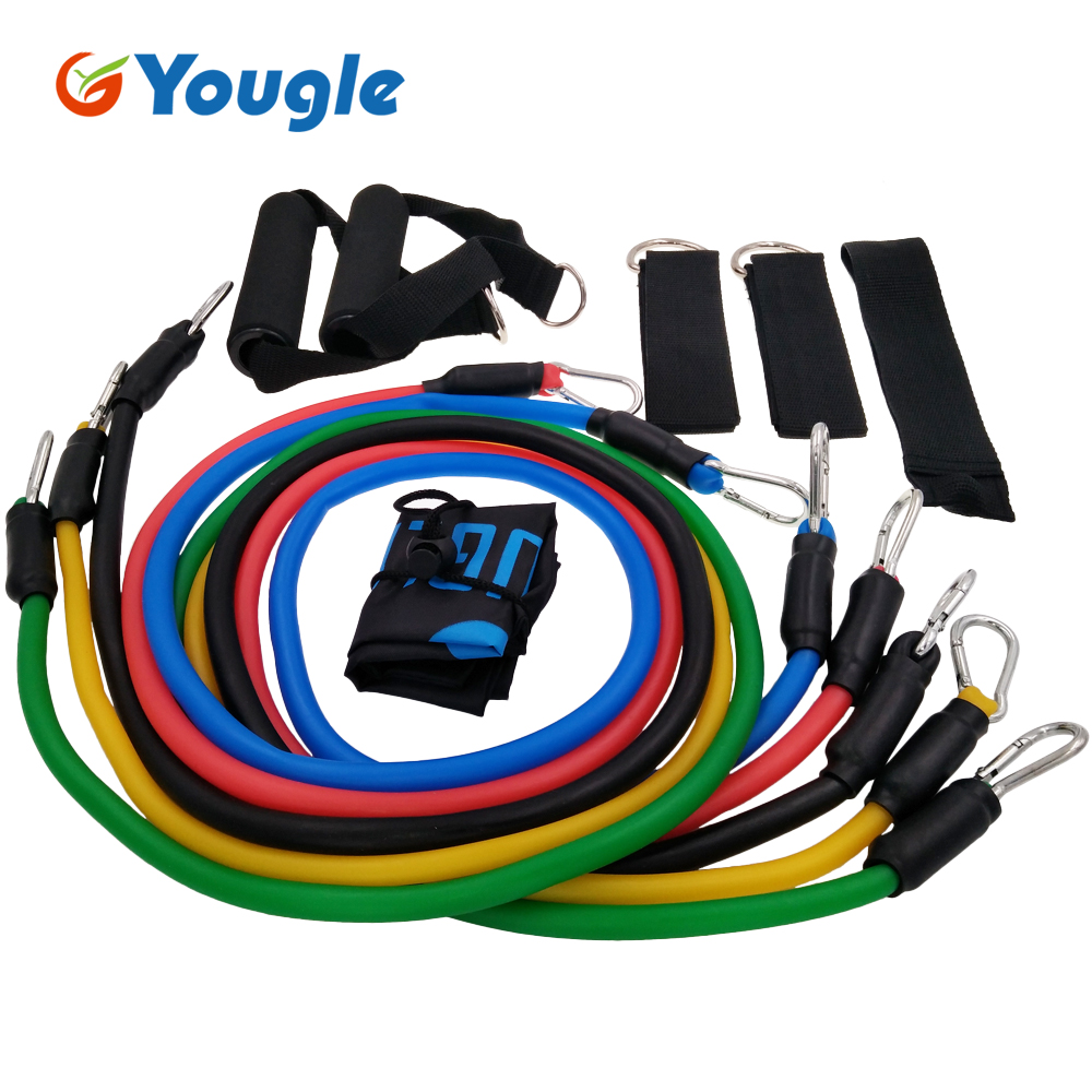 YOUGLE 11pcs/set Pull Rope Fit - Yoga Fitness Resistance Band recensie en prijs